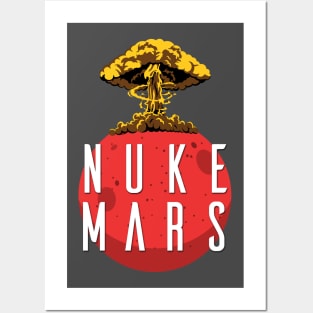 Nuke Mars Funny Elon Musk Twitter Quote Posters and Art